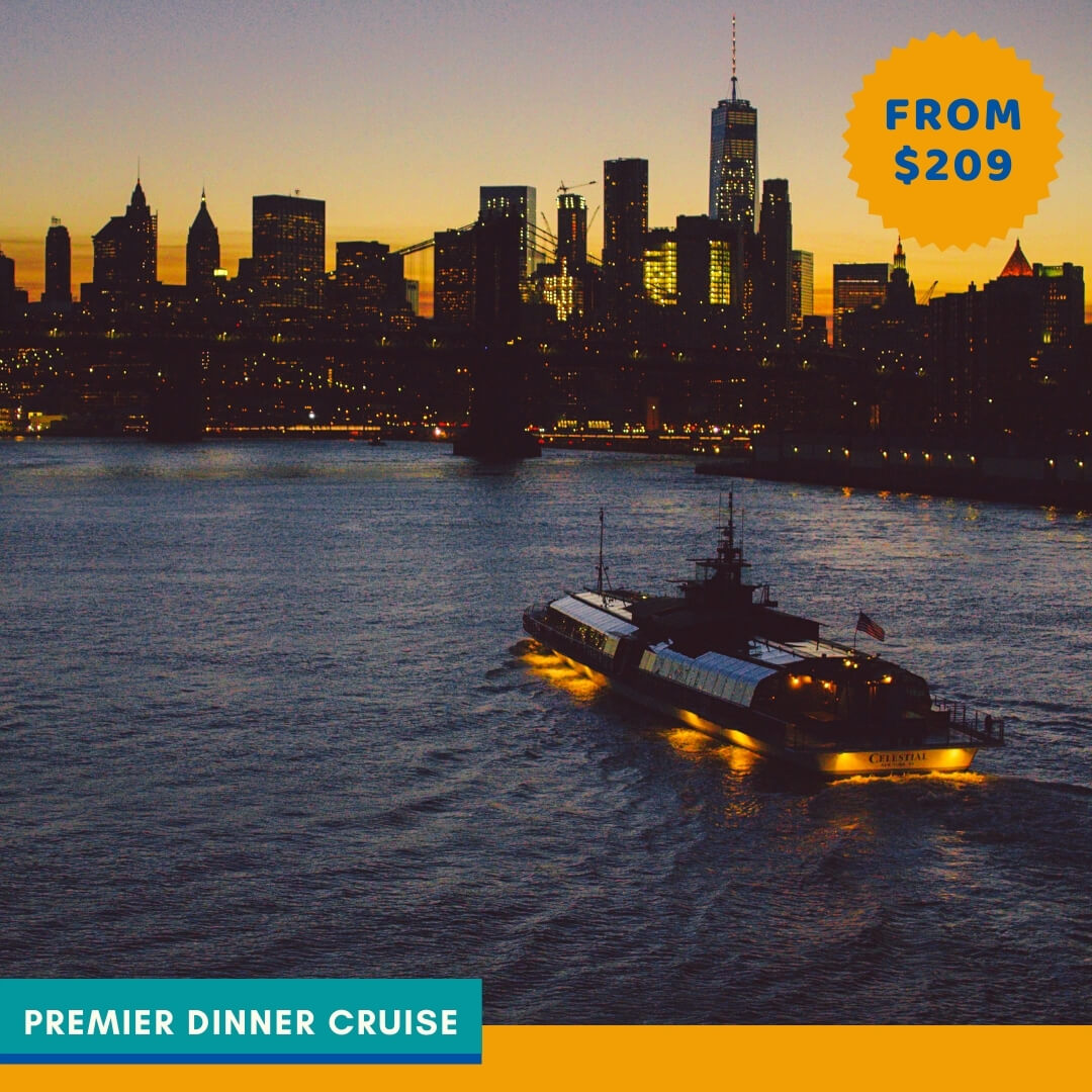 Cena Premier a bordo del Bateaux en Nueva York