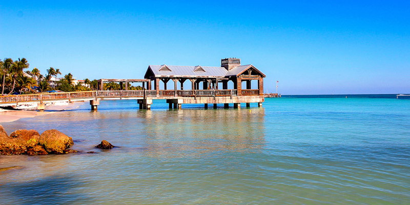 Key West Pier and Beach - Day View